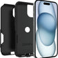 OtterBox iPhone 17e, 16e, 15, 14, & 13 Commuter Series Case - Black, Slim & Tough, Pocket-Friendly, with Port Protection - Thin & Protective iPhone Case, Dual-Layer, Impact Absorbing iPhone Case