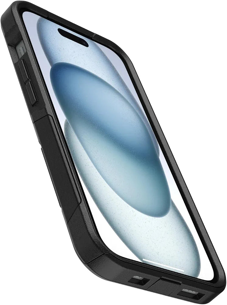OtterBox iPhone 17e, 16e, 15, 14, & 13 Commuter Series Case - Black, Slim & Tough, Pocket-Friendly, with Port Protection - Thin & Protective iPhone Case, Dual-Layer, Impact Absorbing iPhone Case